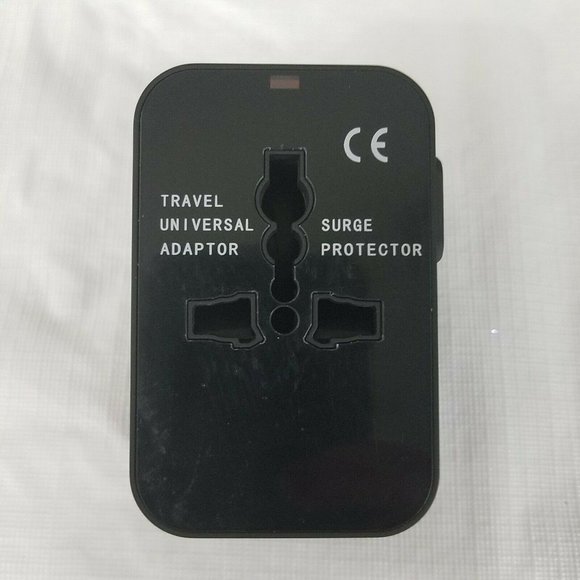 Universal Travel Charger Surge Protector USB Block Power Adapter - Picture 1 of 11